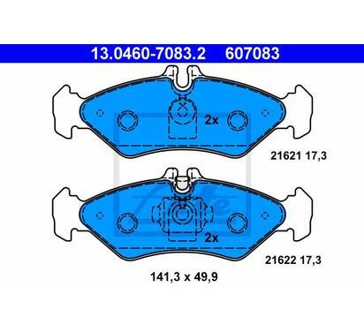13.0460-7083.2
ATE
Klocki hamulcowe
