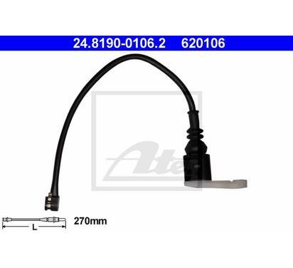 24.8190-0106.2
ATE
Styk ostrzegawczy, zużycie okładzin hamulcowych
