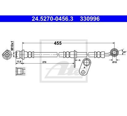 24.5270-0456.3
ATE
Przewód hamulcowy elastyczny
