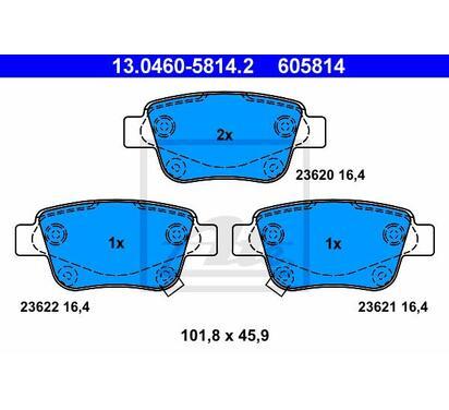 13.0460-5814.2
ATE
Klocki hamulcowe
