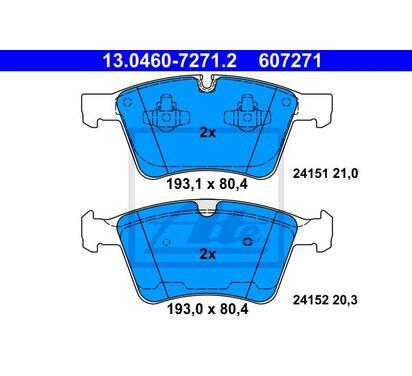 13.0460-7271.2
ATE
Klocki hamulcowe
