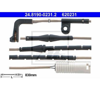 24.8190-0231.2
ATE
Styk ostrzegawczy, zużycie okładzin hamulcowych
