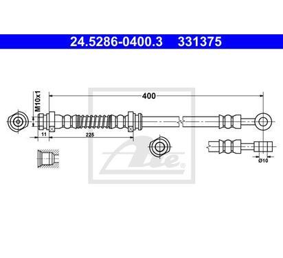 24.5286-0400.3
ATE
Przewód hamulcowy elastyczny
