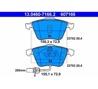 13.0460-7166.2
ATE
Klocki hamulcowe
