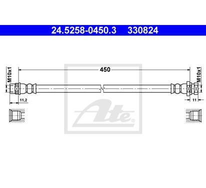 24.5258-0450.3
ATE
Przewód hamulcowy elastyczny
