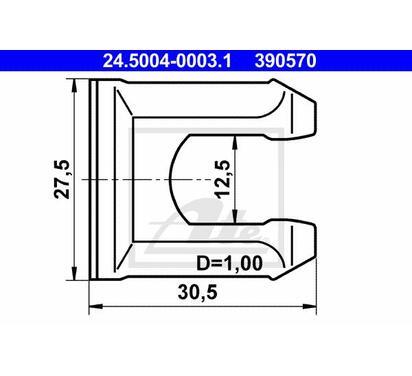 24.5004-0003.1
ATE
Mocowanie, przewód hamulcowy elastyczny
