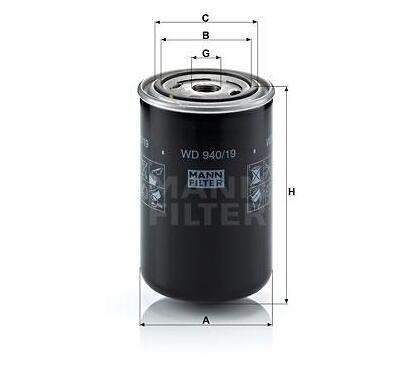 WD 940/19
MANN-FILTER LKW
Filtr oleju
