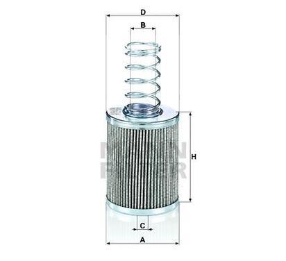 HD 7004 X
MANN-FILTER LKW
Filtr, hydraulika robocza
