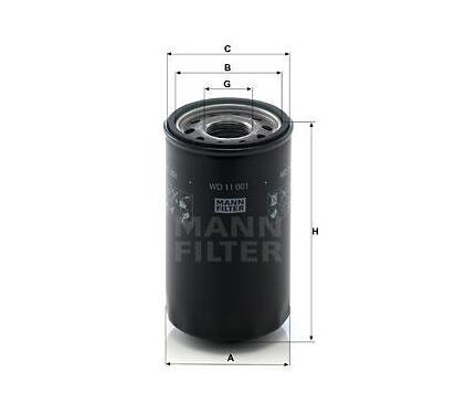 WD 11 001
MANN-FILTER LKW
Filtr, hydraulika robocza
