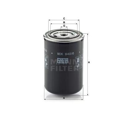 WDK 940/6
MANN-FILTER LKW
Filtr paliwa
