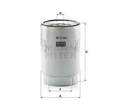 WK 11 001 X
MANN-FILTER LKW
Filtr paliwa
