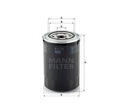 W 10 703
MANN-FILTER LKW
Filtr oleju
