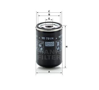 WD 731/4
MANN-FILTER LKW
Filtr oleju
