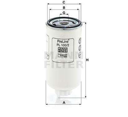 PL 100/2
MANN-FILTER LKW
Filtr paliwa
