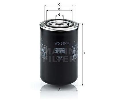 WD 940/13
MANN-FILTER LKW
Filtr oleju
