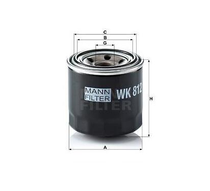 WK 812
MANN-FILTER LKW
Filtr paliwa
