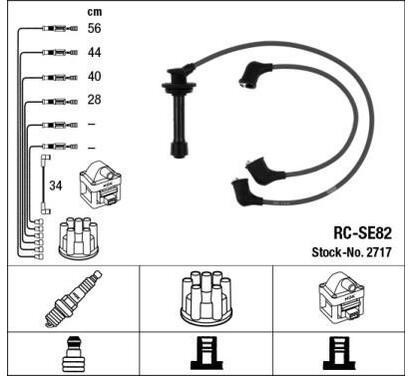 2717
NGK
Zestaw przewodów zapłonowych
