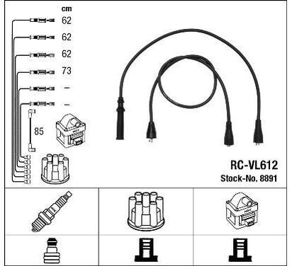 8891
NGK
Zestaw przewodów zapłonowych
