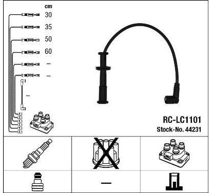 44231
NGK
Zestaw przewodów zapłonowych
