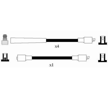 2590
NGK
Zestaw przewodów zapłonowych
