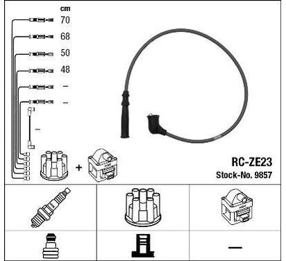 9857
NGK
Zestaw przewodów zapłonowych
