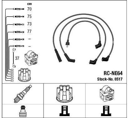 8517
NGK
Zestaw przewodów zapłonowych
