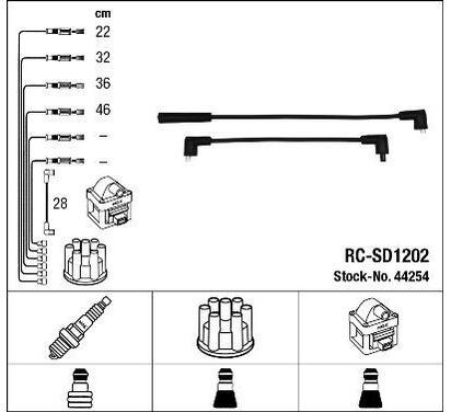 44254
NGK
Zestaw przewodów zapłonowych
