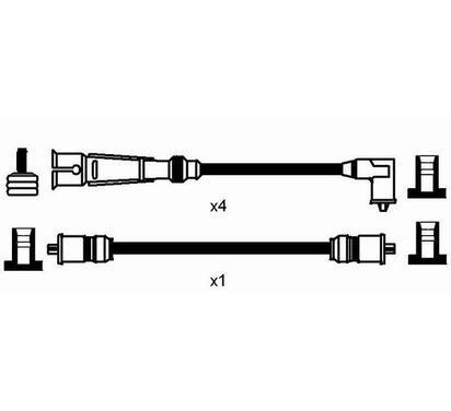 2565
NGK
Zestaw przewodów zapłonowych
