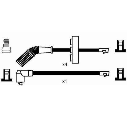 7201
NGK
Zestaw przewodów zapłonowych
