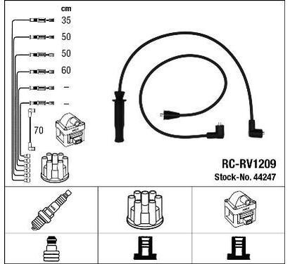 44247
NGK
Zestaw przewodów zapłonowych
