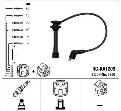 6306
NGK
Zestaw przewodów zapłonowych
