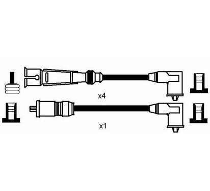2579
NGK
Zestaw przewodów zapłonowych
