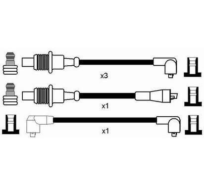 7156
NGK
Zestaw przewodów zapłonowych
