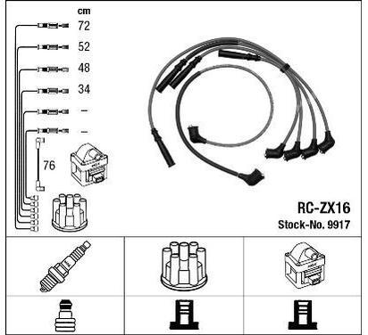 9917
NGK
Zestaw przewodów zapłonowych
