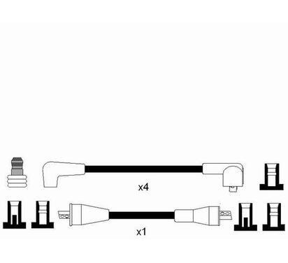 6981
NGK
Zestaw przewodów zapłonowych
