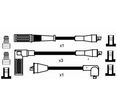 8524
NGK
Zestaw przewodów zapłonowych
