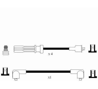 8226
NGK
Zestaw przewodów zapłonowych

