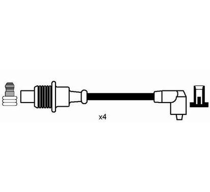 7275
NGK
Zestaw przewodów zapłonowych
