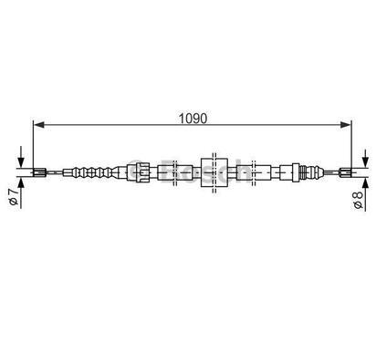 1 987 477 464
BOSCH
Cięgło, hamulec postojowy
