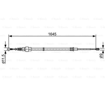 1 987 482 451
BOSCH
Cięgło, hamulec postojowy
