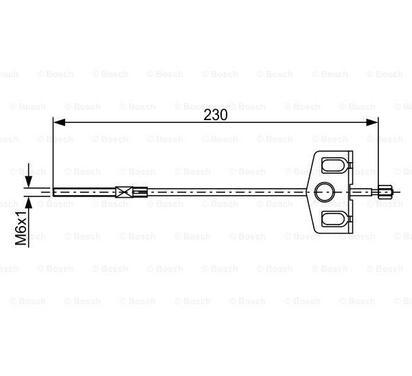 1 987 482 629
BOSCH
Cięgło, hamulec postojowy
