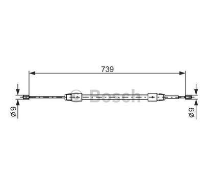 1 987 477 691
BOSCH
Cięgło, hamulec postojowy
