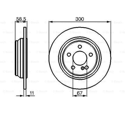 0 986 478 472
BOSCH
Tarcza hamulcowa
