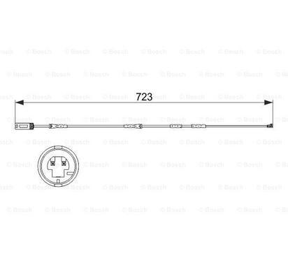1 987 473 514
BOSCH
Styk ostrzegawczy, zużycie okładzin hamulcowych
