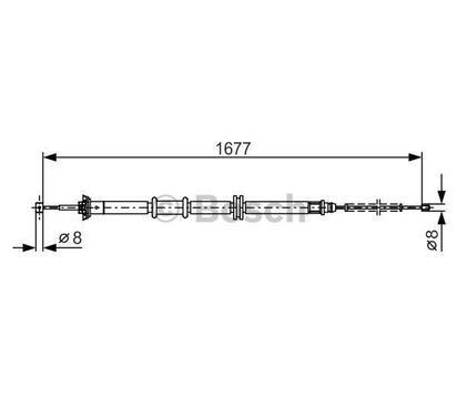 1 987 482 208
BOSCH
Cięgło, hamulec postojowy
