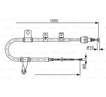 1 987 482 074
BOSCH
Cięgło, hamulec postojowy
