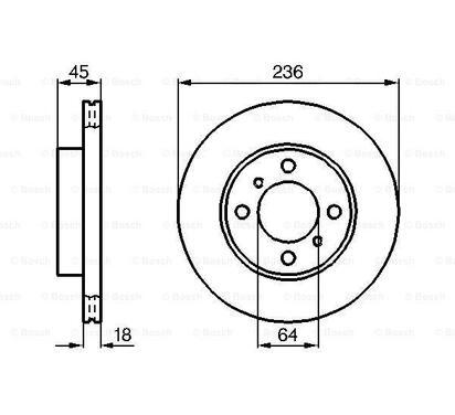 0 986 478 572
BOSCH
Tarcza hamulcowa
