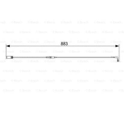 1 987 473 005
BOSCH
Styk ostrzegawczy, zużycie okładzin hamulcowych
