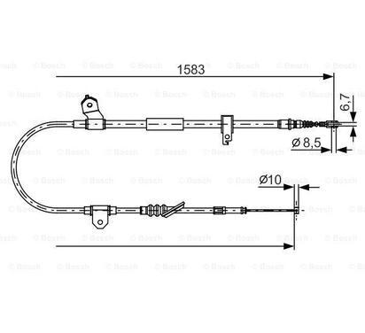 1 987 482 296
BOSCH
Cięgło, hamulec postojowy
