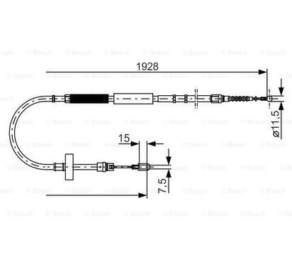 1 987 477 922
BOSCH
Cięgło, hamulec postojowy
